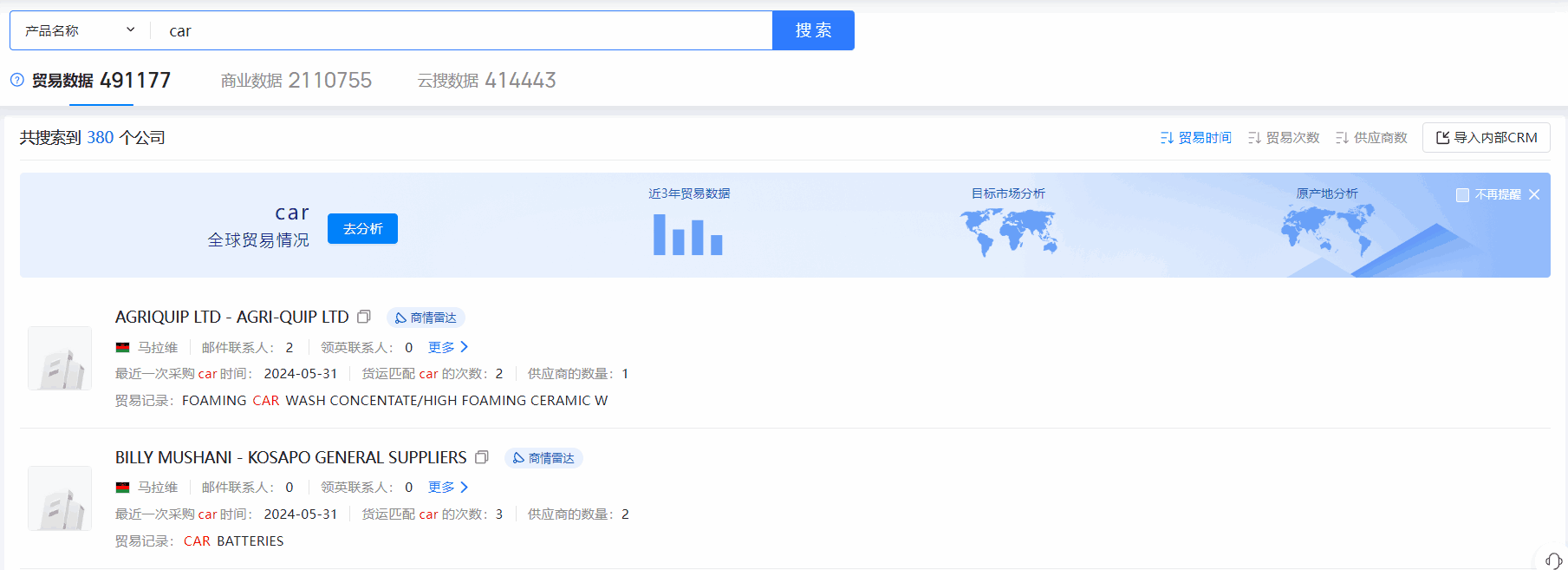 马拉维海关数据,海关数据,巅峰国际海关数据